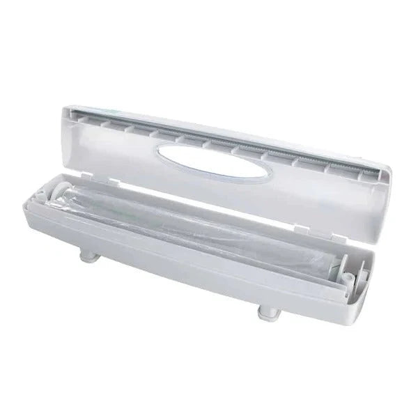 Plastic Wrap Dispenser Spring-Loaded Cutter Fits 12 Inch Rolls