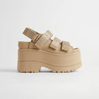 Platform Sandals 4.3-Inch Chunky Heel Adjustable Straps Open-Toe Design