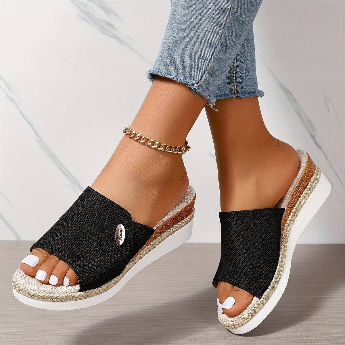 Platform Sandals Lightweight EVA Non-Slip 4 Cm Heel
