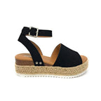 Platform Wedge Sandals Adjustable Ankle Strap Open Toe