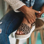 Platform Wedge Sandals Adjustable Ankle Strap Open Toe