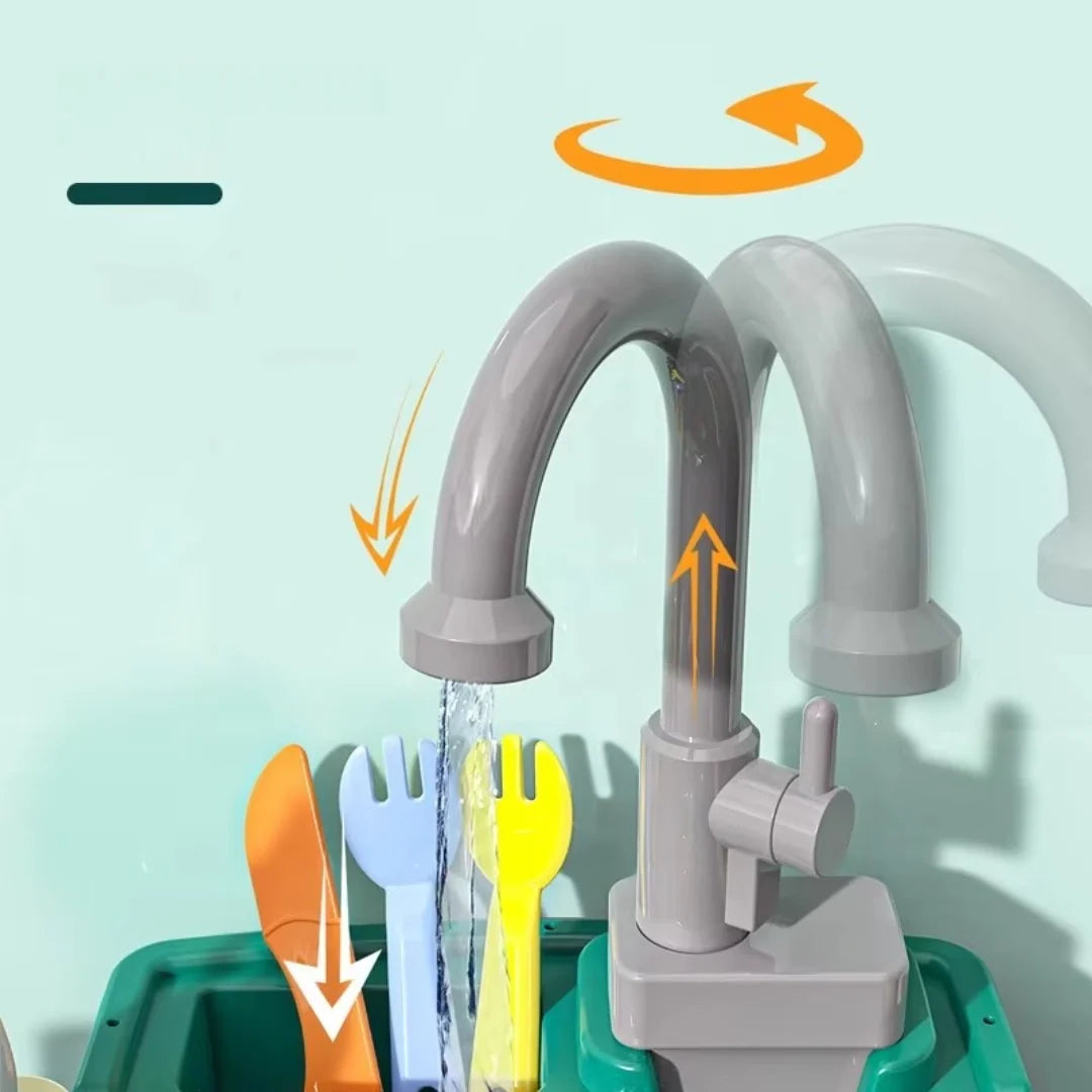 Play Kitchen Real Water Pump & Sink