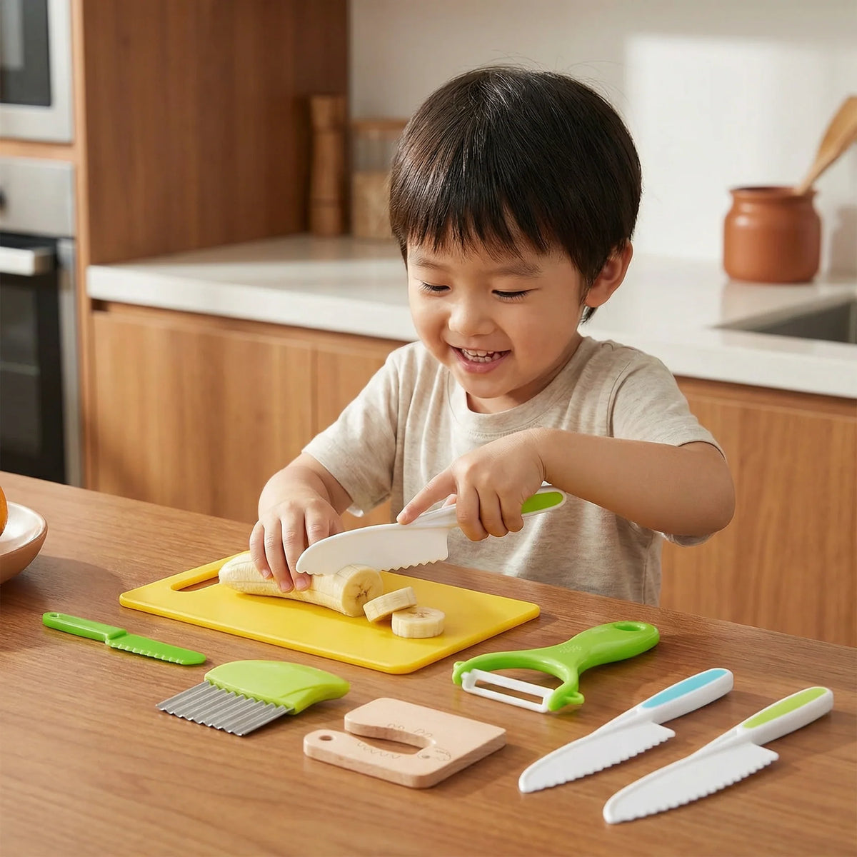 Play Kitchen Tool Set Child-Sized & Easy-Grip