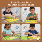 Play Kitchen Tool Set Child-Sized & Easy-Grip