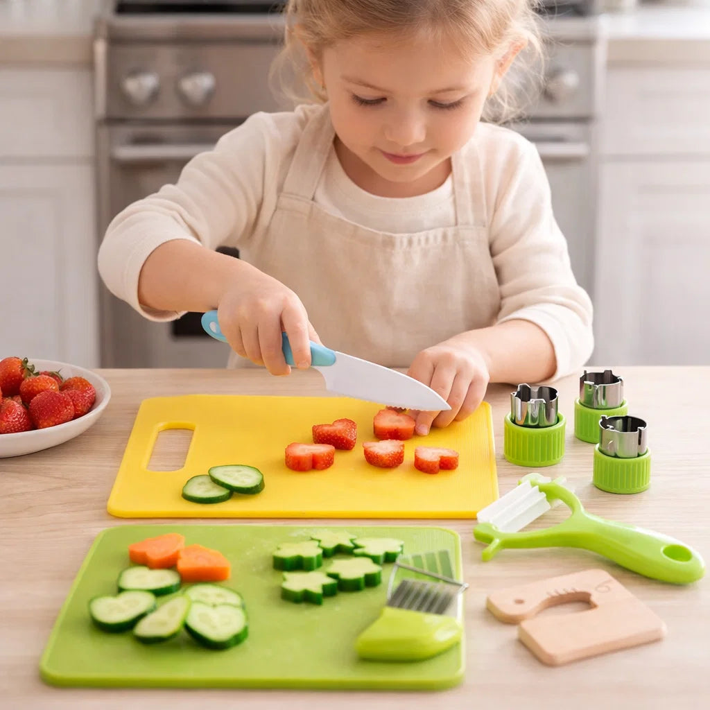 Play Kitchen Tool Set Child-Sized & Easy-Grip