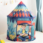 Play Tent Dinosaur Teepee Water-Resistant Polyester & Mesh Windows