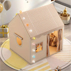 Play Tent Indoor Windows & Curtains Easy Assembly