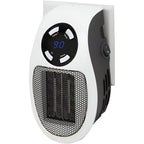 Plug-In Ceramic Heater 350W Adjustable Thermostat & Timer