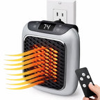 Plug-In Ceramic Heater 800W Timer & Auto Shutoff