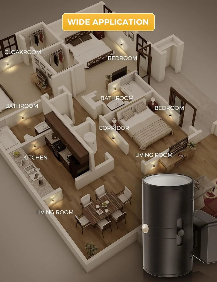 Plug-In LED Night Light Stepless Dimming Warm White