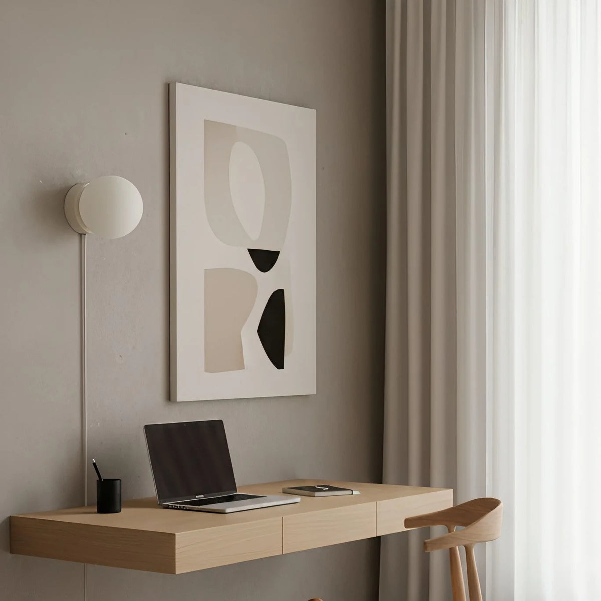 Plug-In Wall Sconce Iron & Glass Dimmer Compatible