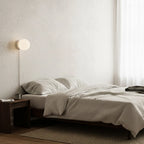 Plug-In Wall Sconce Iron & Glass Dimmer Compatible