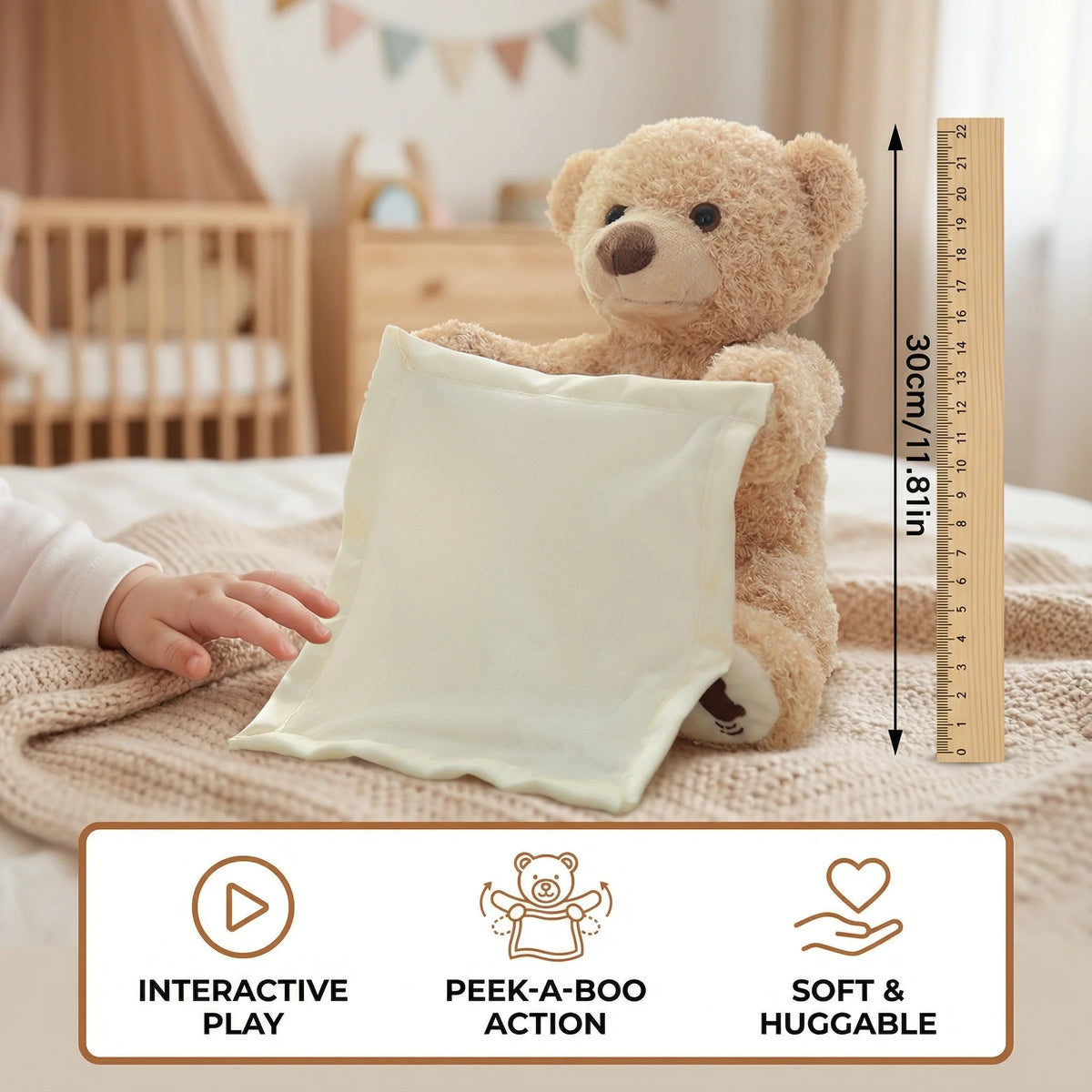 Plush Bear Voice-Activated & Gentle Movement
