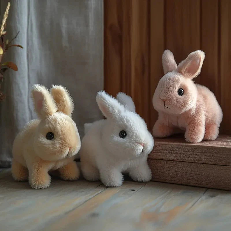 Plush Bunny Touch & Voice Activated Hopping Motion