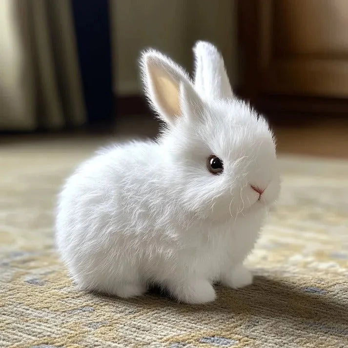 Plush Bunny Voice-Activated Hopping & Touch-Sensitive