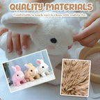 Plush Bunny Voice-Activated & Touch-Sensitive Eco-Friendly Fur
