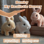 Plush Bunny Voice-Activated & Touch-Sensitive Eco-Friendly Fur