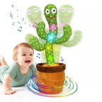 Plush Cactus Toy Organic Cotton Voice-Record & Playback