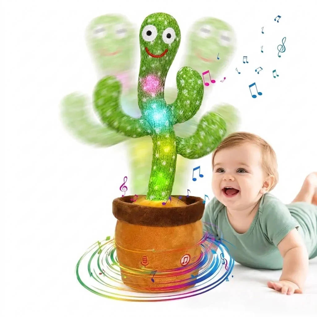 Plush Cactus Toy Organic Cotton Voice-Record & Playback