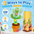 Plush Cactus Toy Organic Cotton Voice-Record & Playback