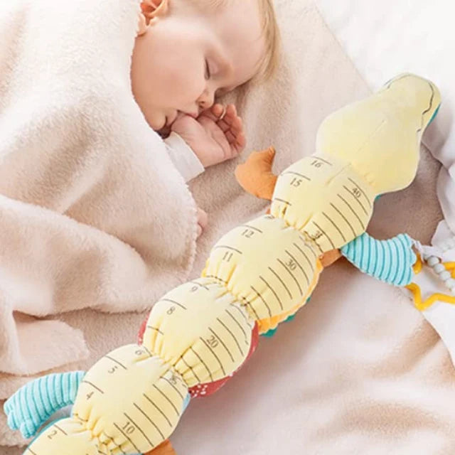 Plush Caterpillar Toy Tummy Time Musical Crinkle & Rattle