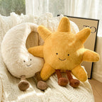 Plush Cushion Sun & Moon Face Two Sizes