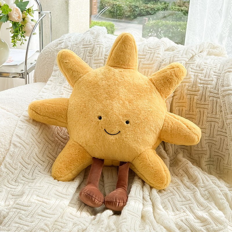 Plush Cushion Sun & Moon Face Two Sizes