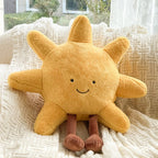 Plush Cushion Sun & Moon Face Two Sizes