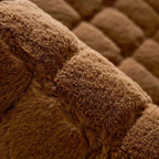 Plush Diamond-Stitched Sofa Cover (Non-Slip Backing, Machine-Washable)