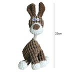Plush Dog Toy Chew-Resistant Interactive 6 Animal Designs