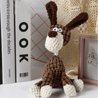 Plush Dog Toy Chew-Resistant Interactive 6 Animal Designs