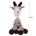 Plush Dog Toy Chew-Resistant Interactive 6 Animal Designs
