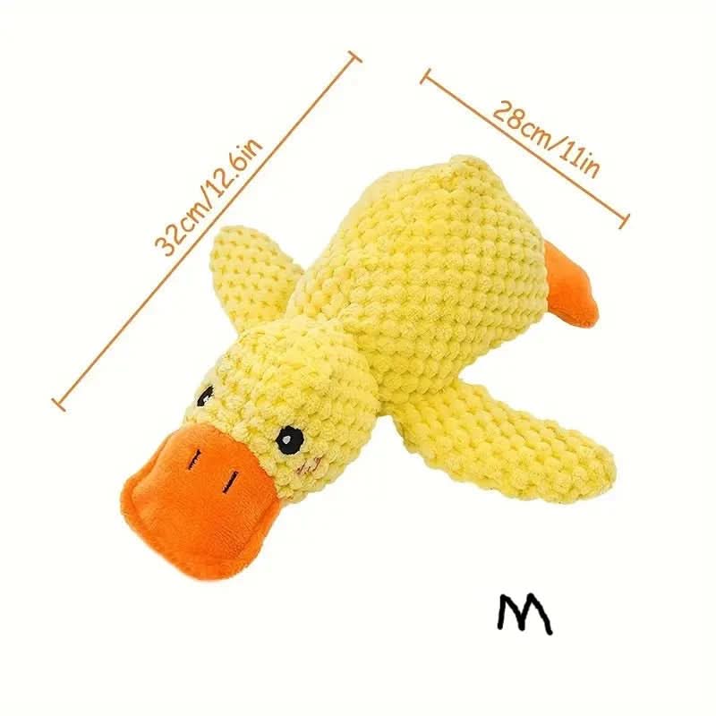 Plush Dog Toy Quacking Sound Lightweight Machine Washable