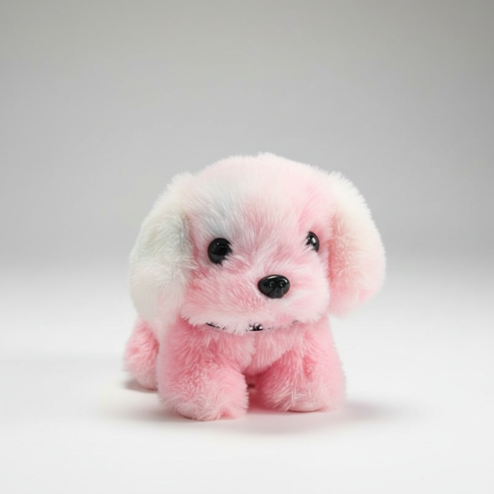 Plush Dog Toy Touch-Activated Walking & Barking Battery-Powered
