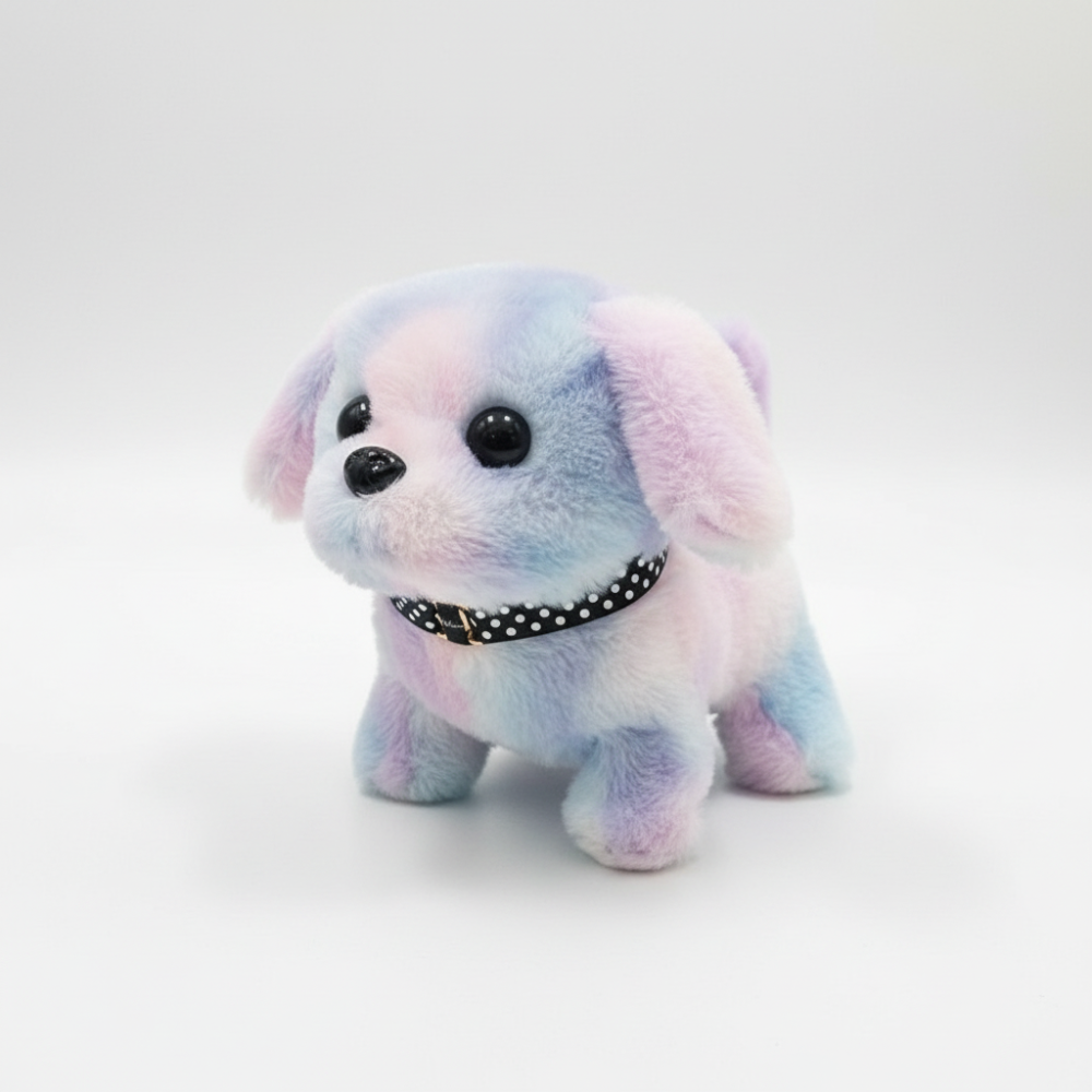 Plush Dog Toy Touch-Activated Walking & Barking Battery-Powered