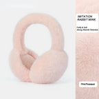 Plush Earmuffs Foldable & Detachable Lining Adjustable Fit