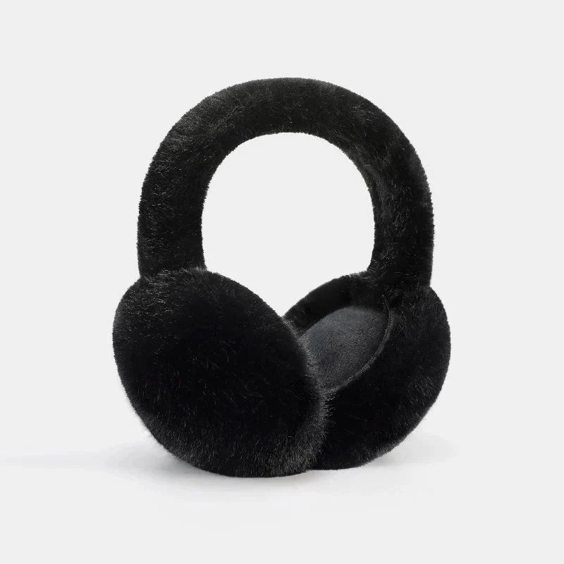 Plush Earmuffs Foldable & Detachable Lining Adjustable Fit