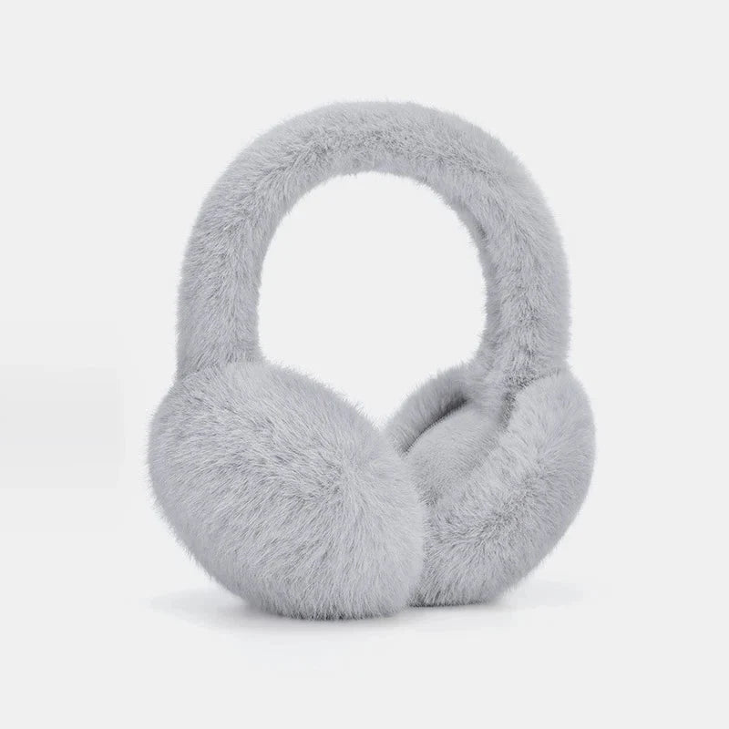 Plush Earmuffs Foldable & Detachable Lining Adjustable Fit