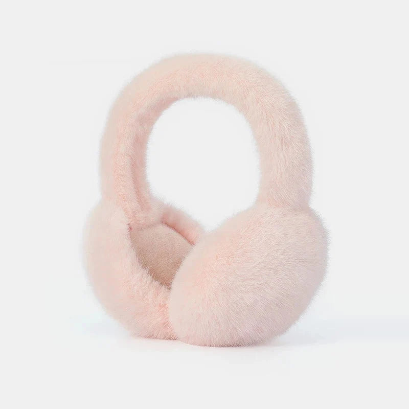 Plush Earmuffs Foldable & Detachable Lining Adjustable Fit