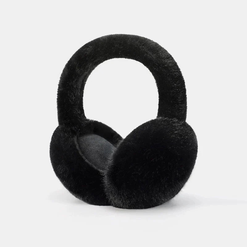 Plush Earmuffs Foldable & Detachable Lining Adjustable Fit