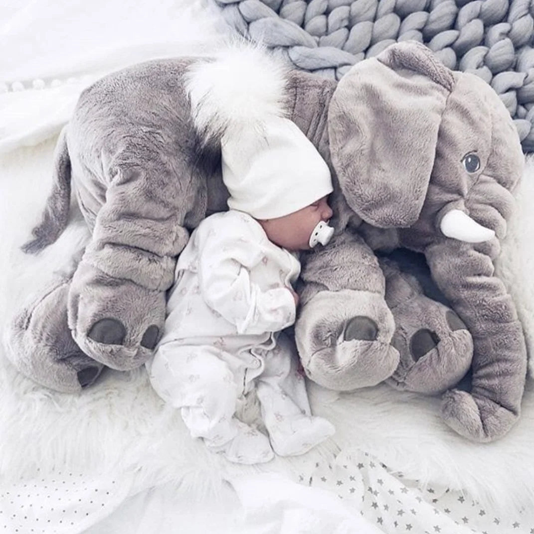 Plush Elephant Cushion Super Soft Two Sizes