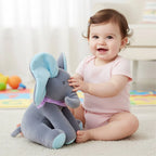 Plush Elephant Toy Foot-Activated Buttons & Animated Ears