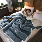 Plush Fleece Blanket Velvet-Like Machine Washable & Durable