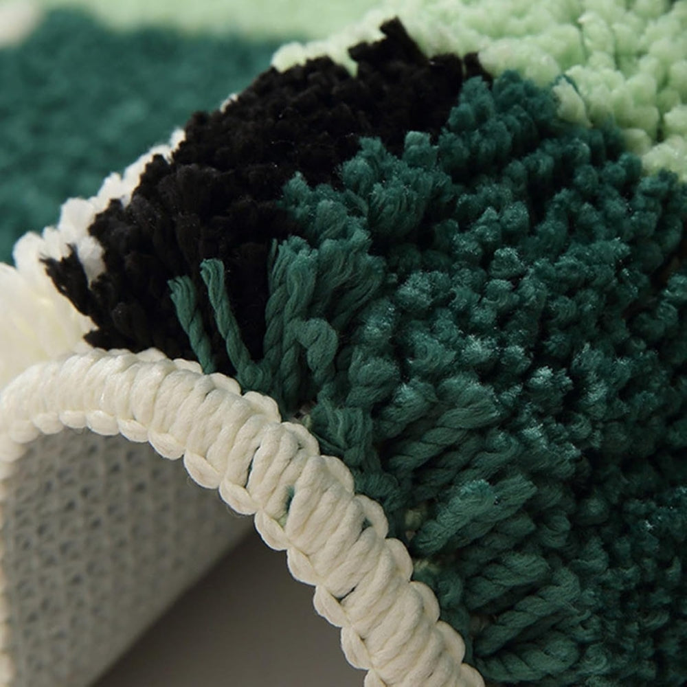 Plush Flocked Anti-Slip Bath Mat (Machine-Washable)