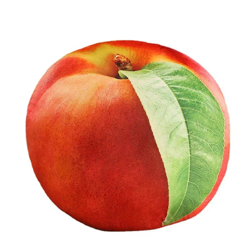 Plush Fruit Cushion Lifelike Design Washable