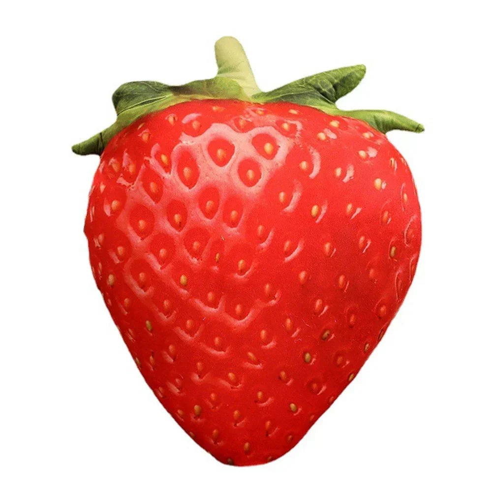 Plush Fruit Cushion Lifelike Design Washable