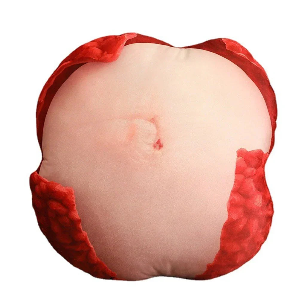 Plush Fruit Cushion Lifelike Design Washable
