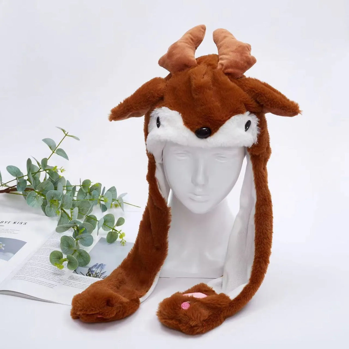 Plush Hat Press To Activate Moving Ears