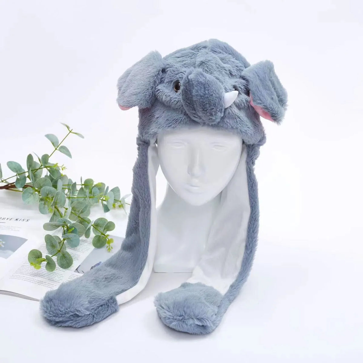 Plush Hat Press To Activate Moving Ears