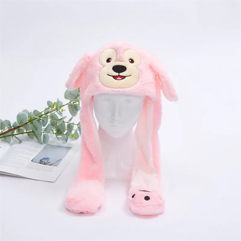 Plush Hat Press To Activate Moving Ears